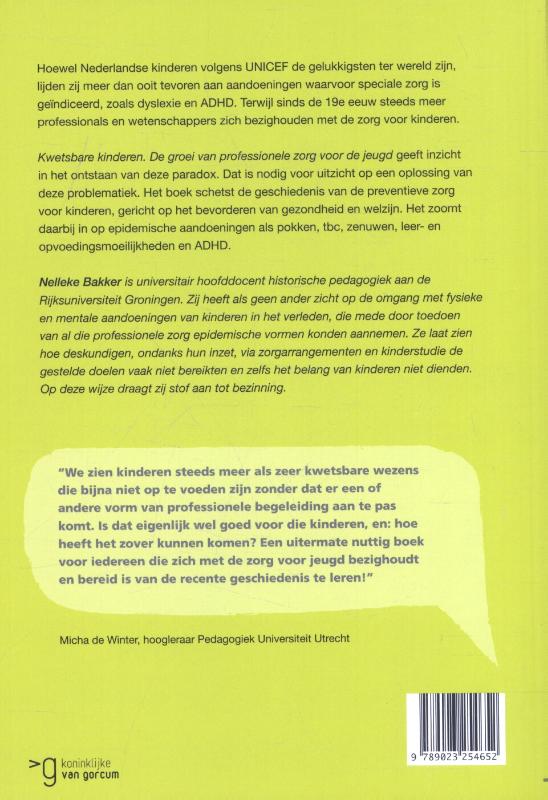 Achterkant van Kwetsbare kinderen