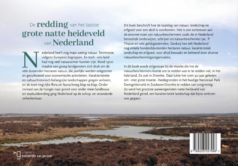 Achterkant van De redding van het laatste grote natte heideveld van Nederland