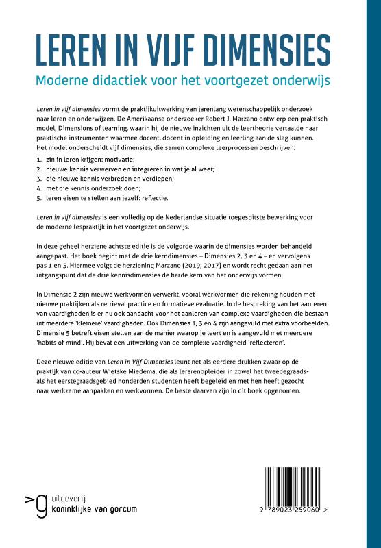 Achterkant van Leren in vijf dimensies
