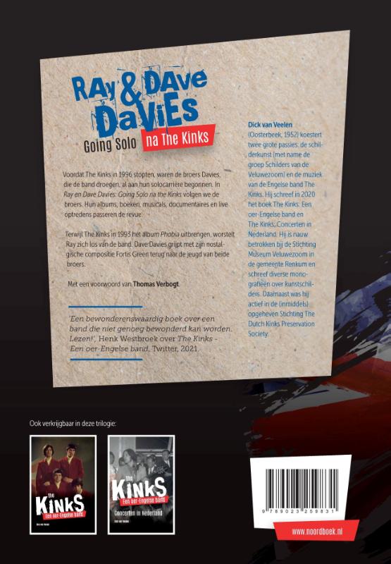 Achterkant van Ray en Dave Davies