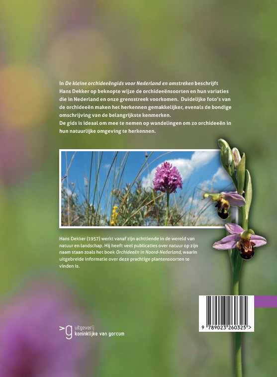 Achterkant van Kleine orchideeëngids voor Nederland en omstreken