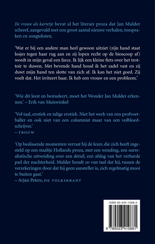 Achterkant van De vrouw als karretje