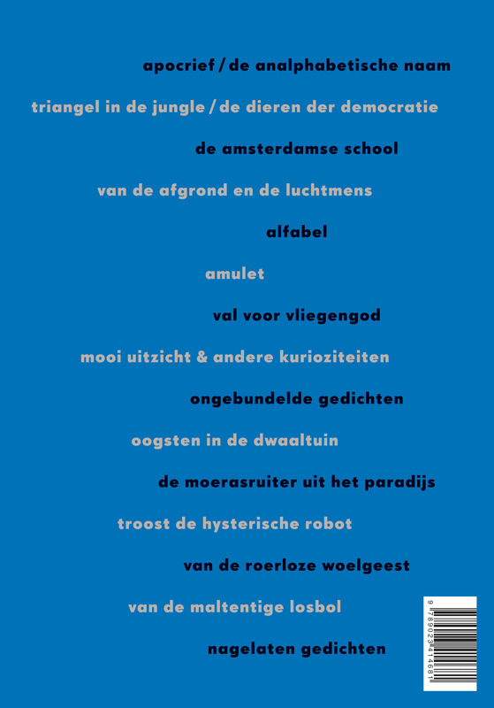 Achterkant van Verzamelde gedichten