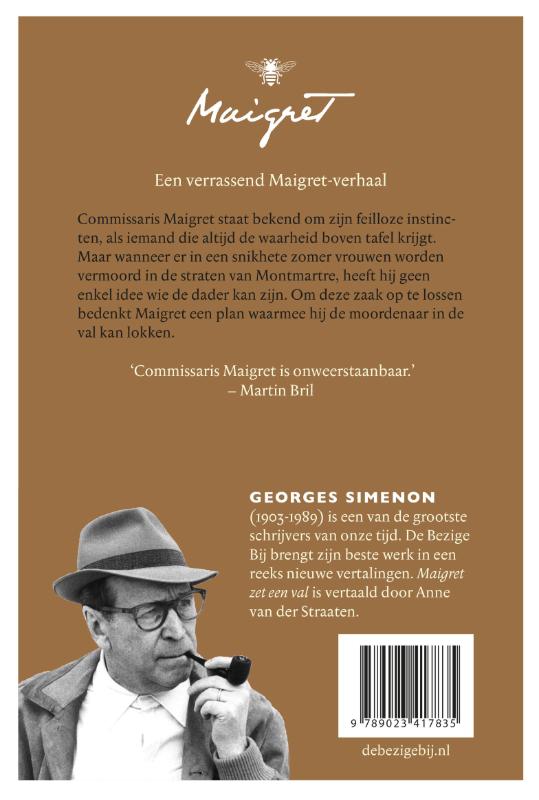 Achterkant van Maigret zet een val