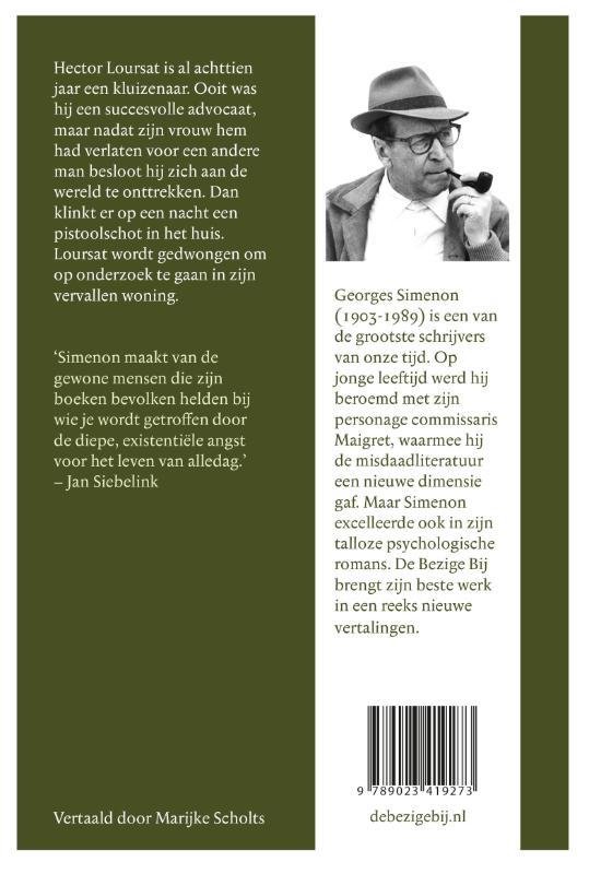 Achterkant van Onbekenden in het huis
