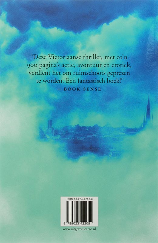 Achterkant van De glazen boeken van de dromeneters