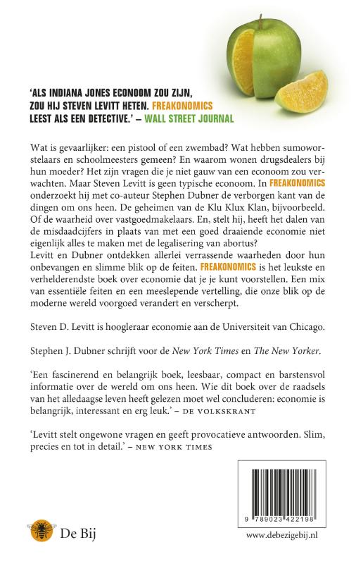 Achterkant van Freakonomics