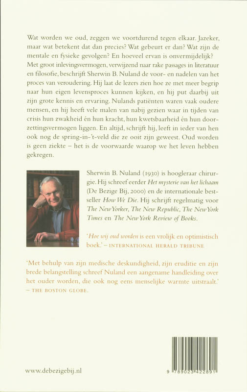 Achterkant van Hoe wij oud worden