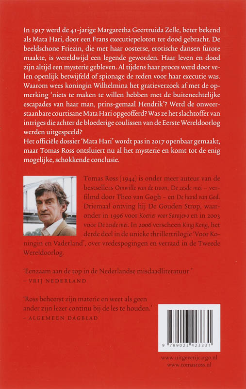 Achterkant van De tranen van Mata Hari