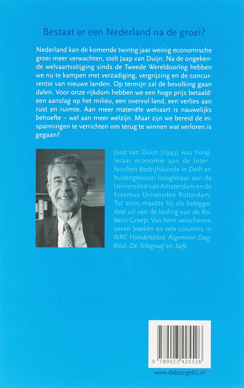 Achterkant van De groei voorbij