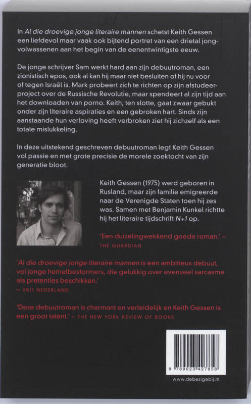 Achterkant van Al die droevige jonge literaire mannen