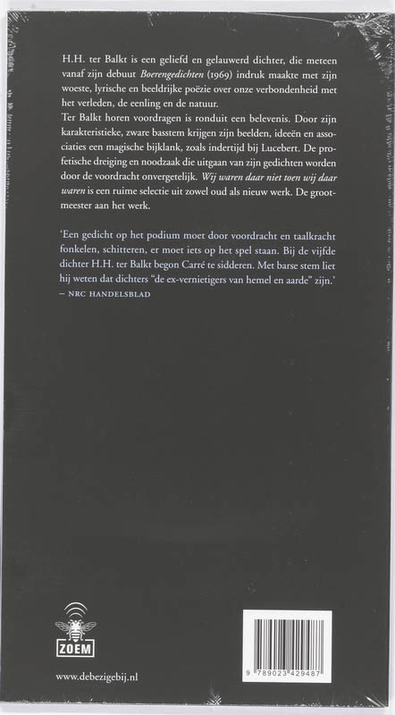 Achterkant van Wij waren daar niet toen wij daar waren