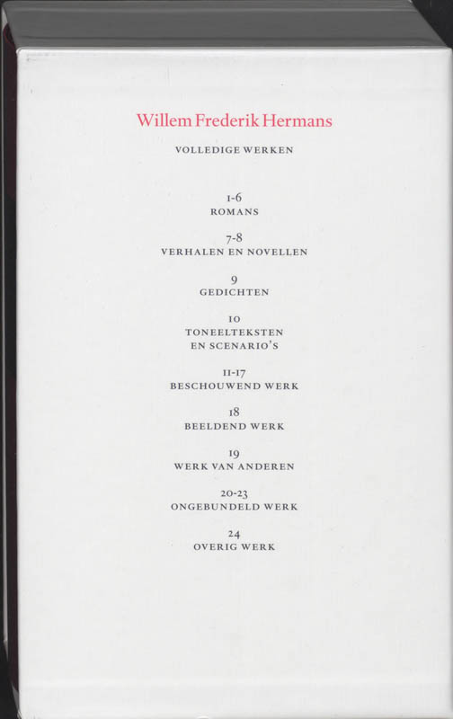 Achterkant van Volledige werken 11