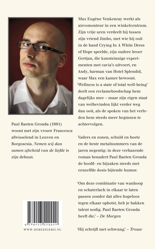 Achterkant van Nemen wij dan samen afscheid van de liefde