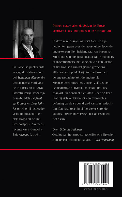 Achterkant van Koorddansen op schrikdraad