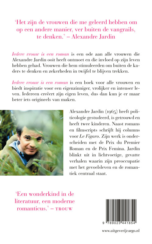 Achterkant van Iedere vrouw is een roman