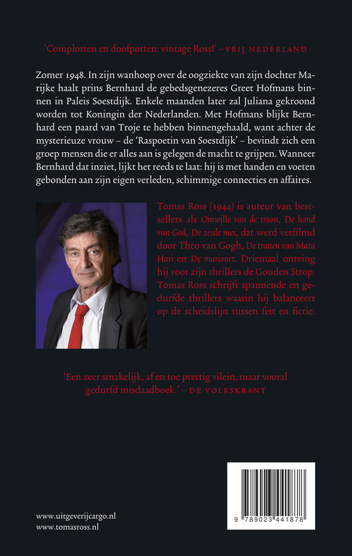 Achterkant van Omwille van de troon