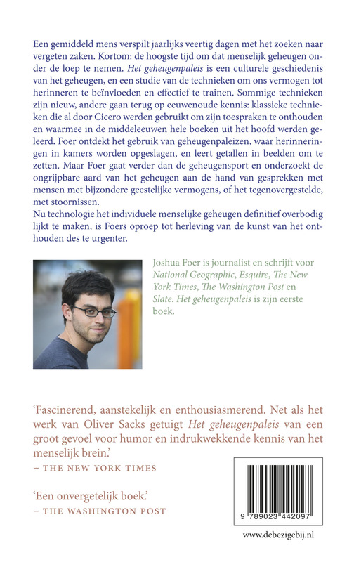 Achterkant van Het geheugenpaleis