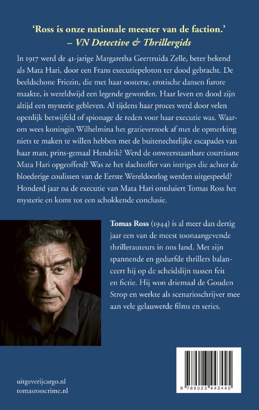 Achterkant van De tranen van Mata Hari
