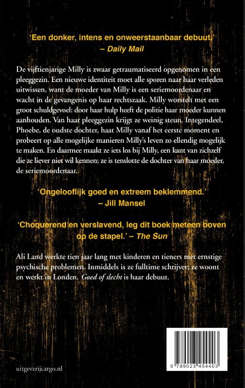 Achterkant van Goed of slecht
