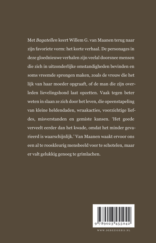 Achterkant van Bagatellen