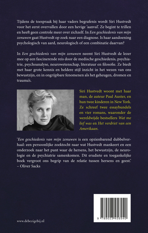 Achterkant van Een geschiedenis van mijn zenuwen
