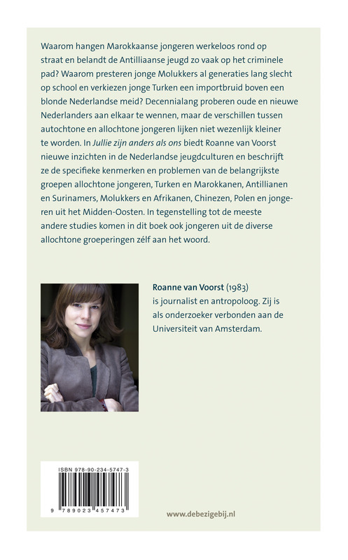Achterkant van Jullie zijn anders als ons
