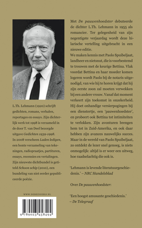 Achterkant van De pauwenhoedster