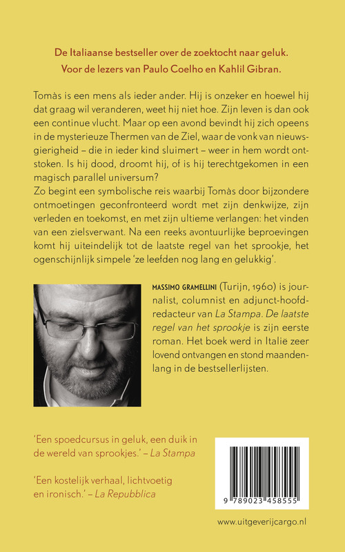 Achterkant van De laatste regel van het sprookje