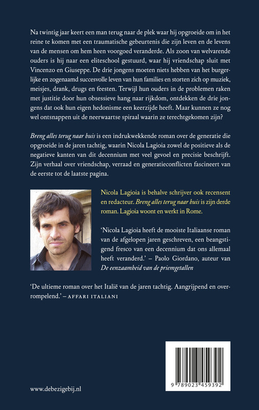 Achterkant van Breng alles terug naar huis