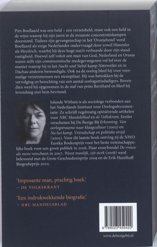 Achterkant van Weest manlijk, zijt sterk