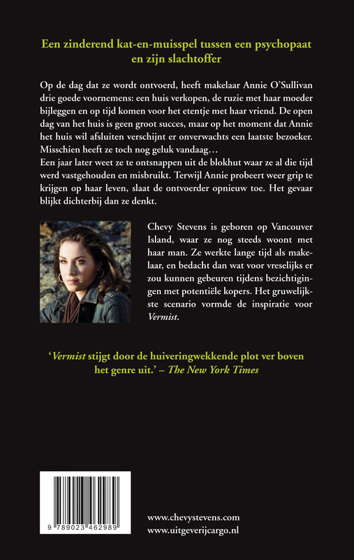 Achterkant van Vermist