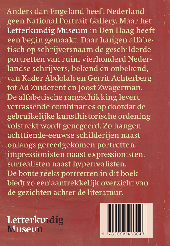 Achterkant van Schrijversportretten