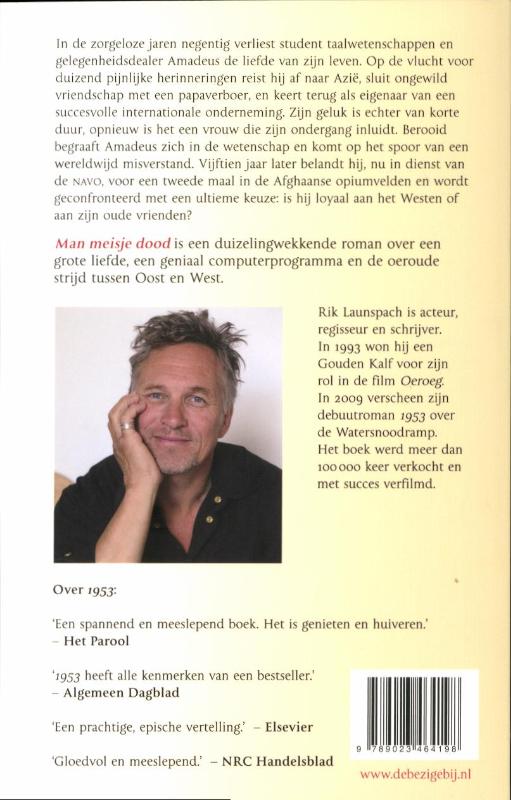 Achterkant van Man meisje dood
