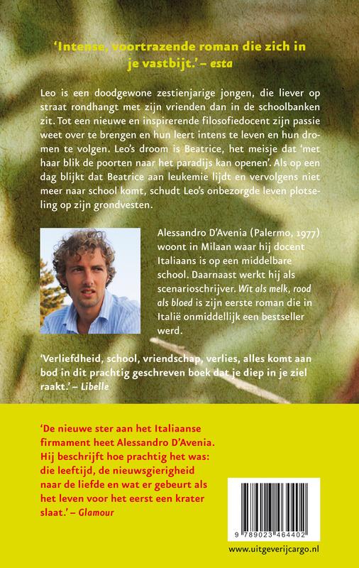 Achterkant van Wit als melk, rood als bloed