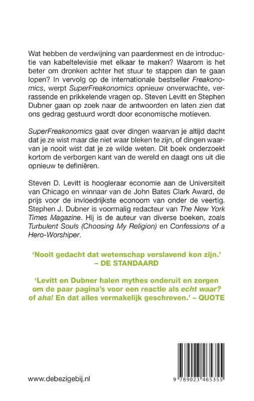 Achterkant van SuperFreakonomics