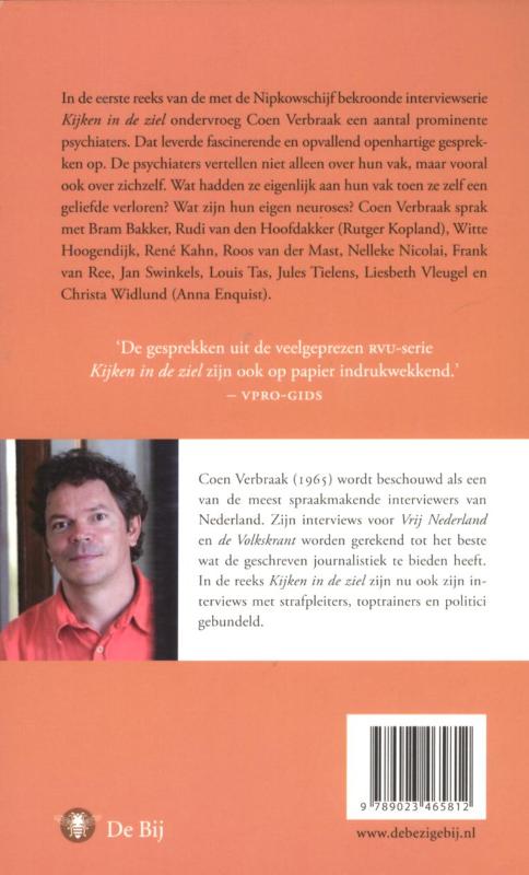 Achterkant van Kijken in de ziel