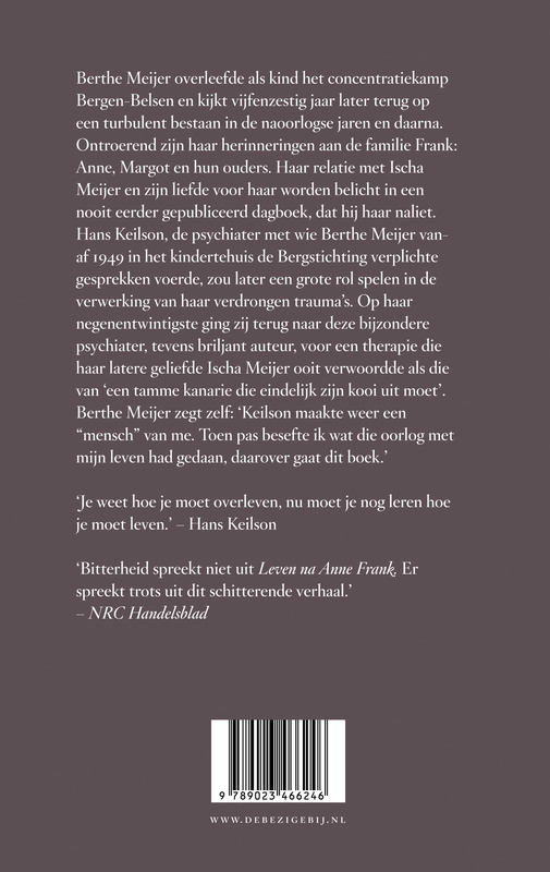 Achterkant van Leven na Anne Frank