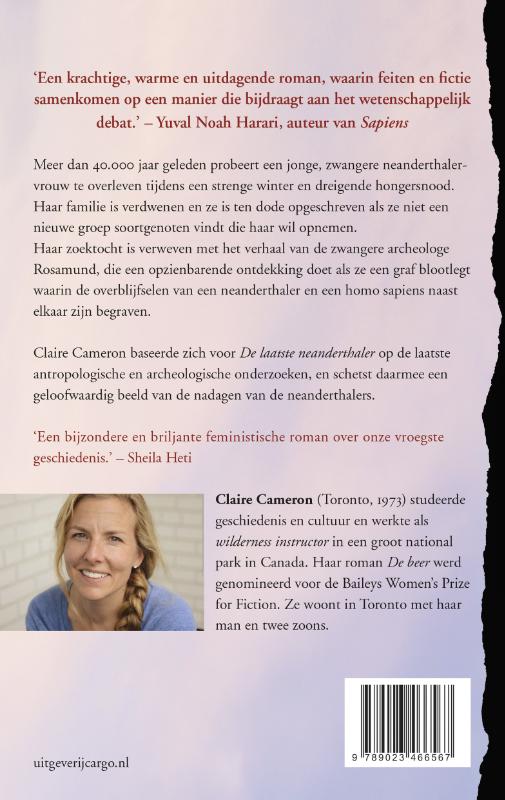Achterkant van De laatste Neanderthaler