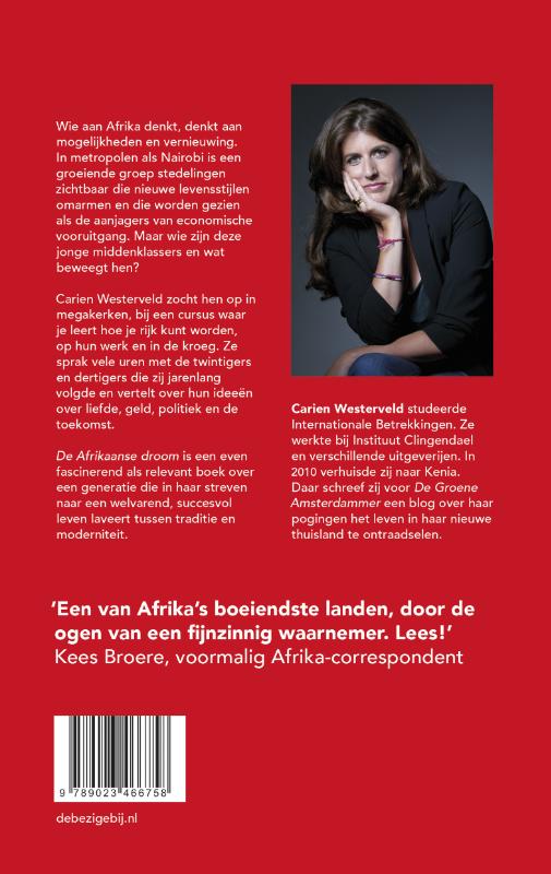Achterkant van De Afrikaanse droom