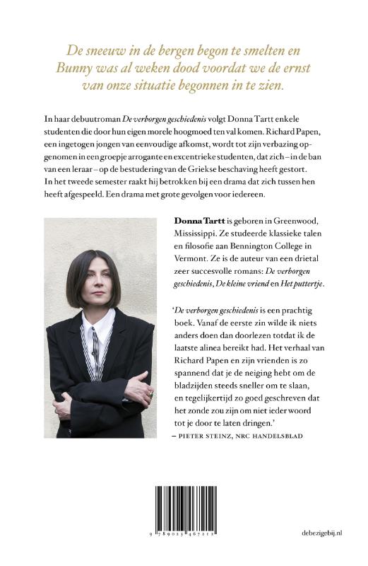 Achterkant van De verborgen geschiedenis
