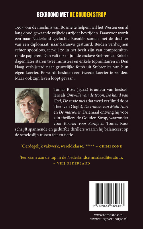 Achterkant van Koerier voor Sarajevo