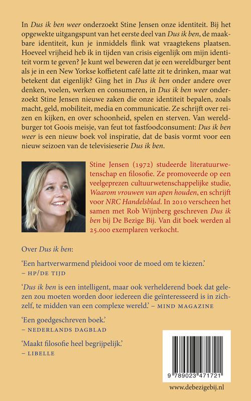 Achterkant van Dus ik ben weer