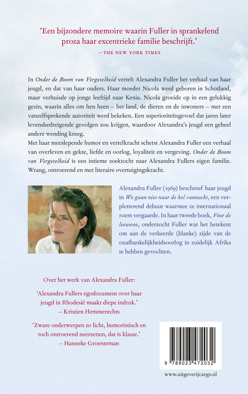 Achterkant van Onder de boom der vergetelheid