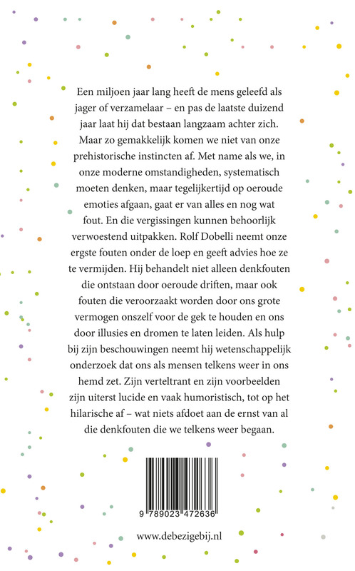 Achterkant van De kunst van het heldere denken