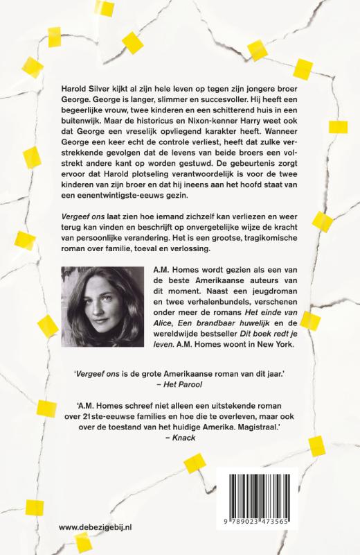 Achterkant van Vergeef ons