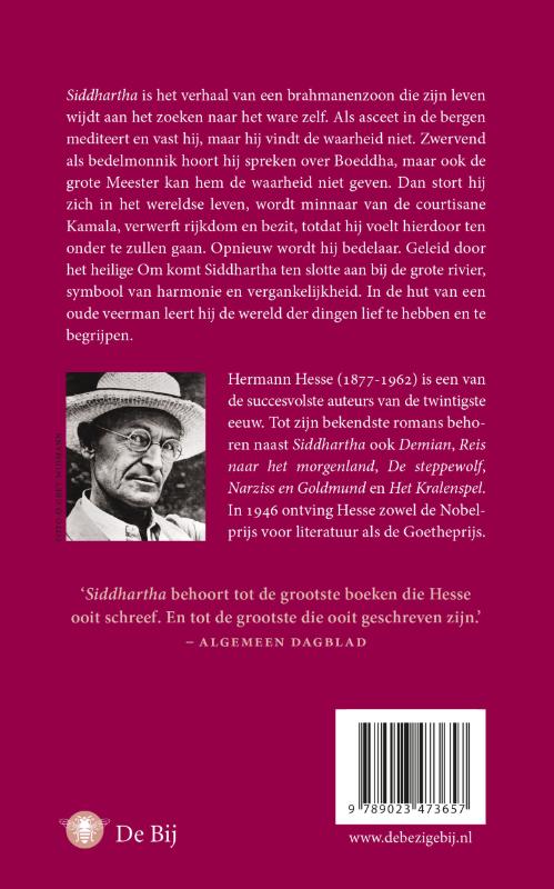 Achterkant van Siddhartha