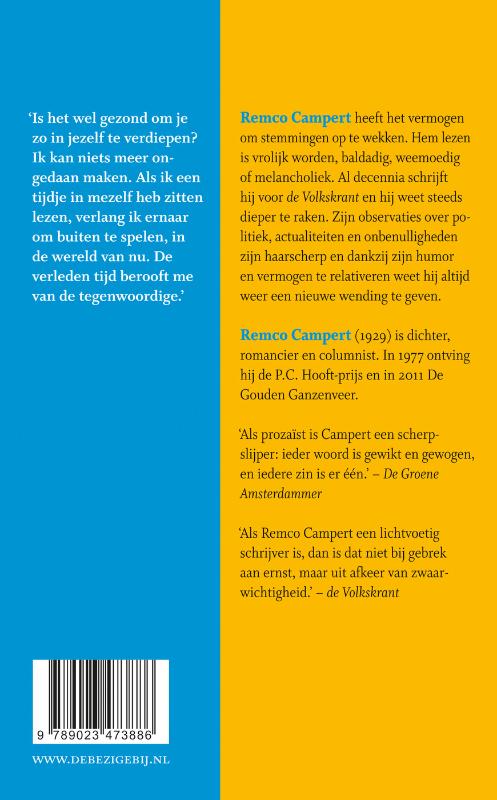 Achterkant van Het verband tussen de dingen ben ik zelf