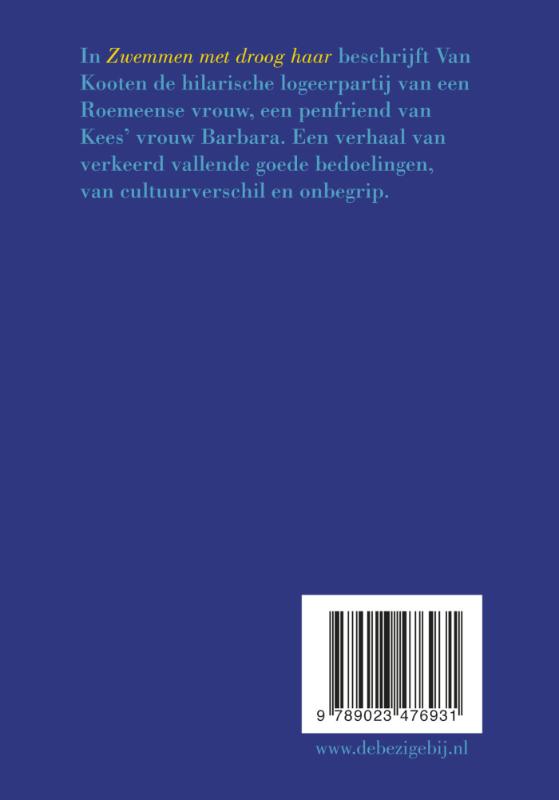 Achterkant van Zwemmen met droog haar