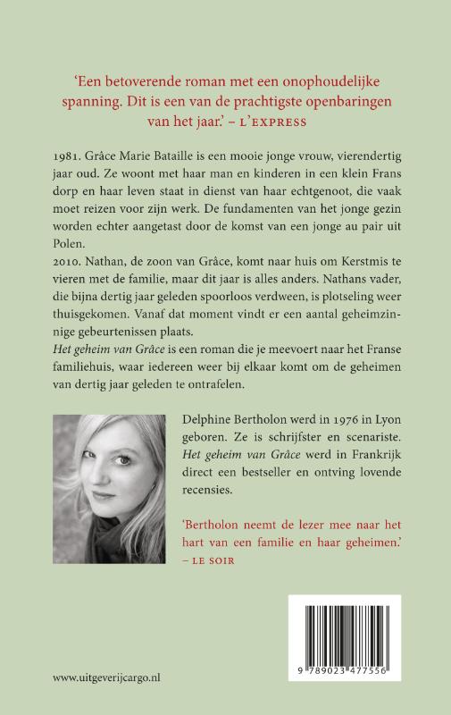 Achterkant van Het geheim van Grace